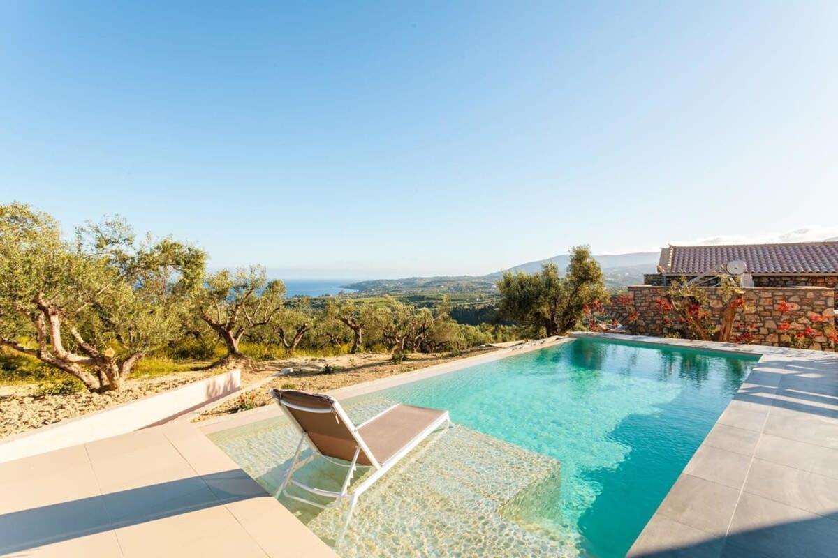 Gerakada Exclusive-Seaview Villa With Private Pool Koróni Zewnętrze zdjęcie